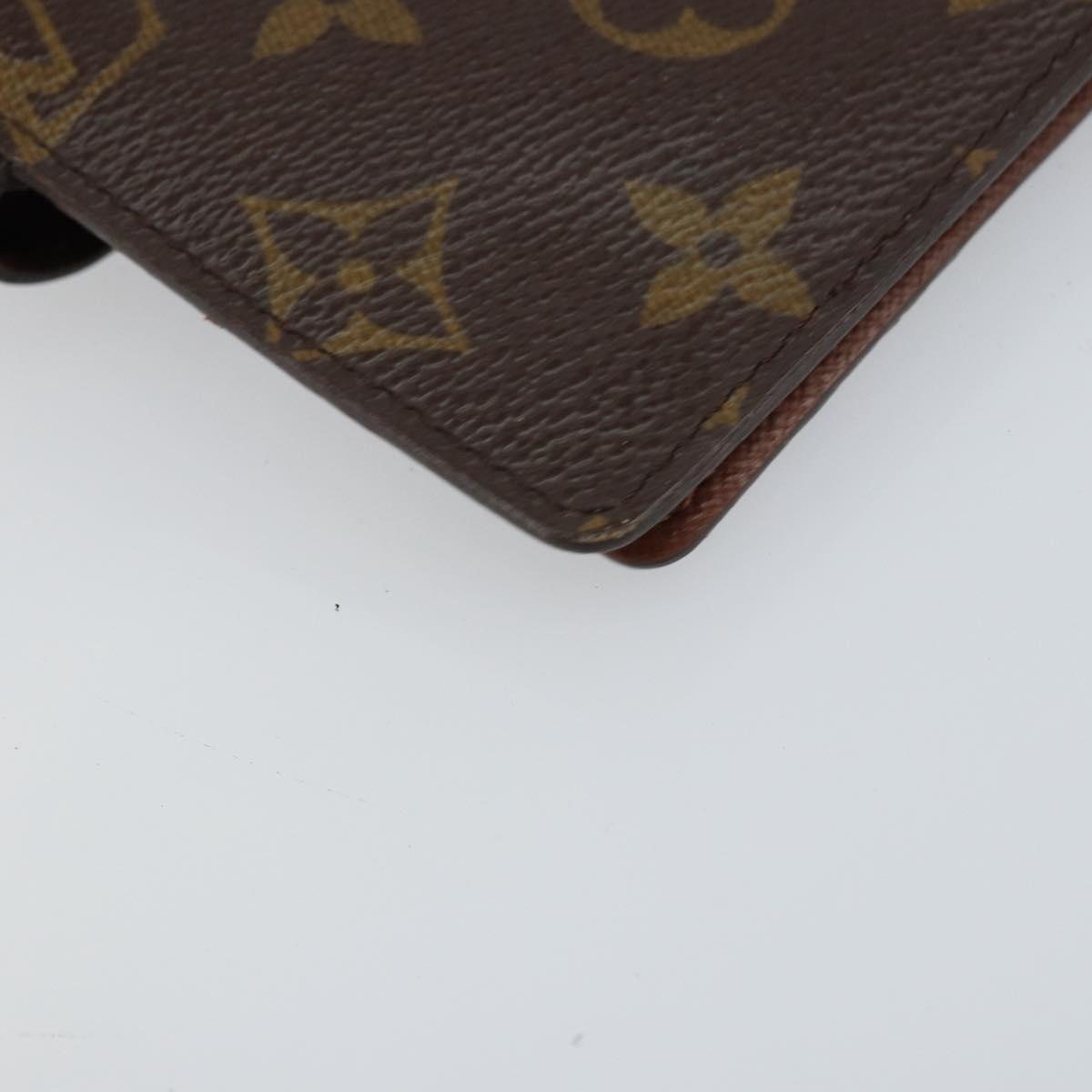 LOUIS VUITTON Monogram Agenda PM Day Planner Cover R20005 LV Auth bs31606