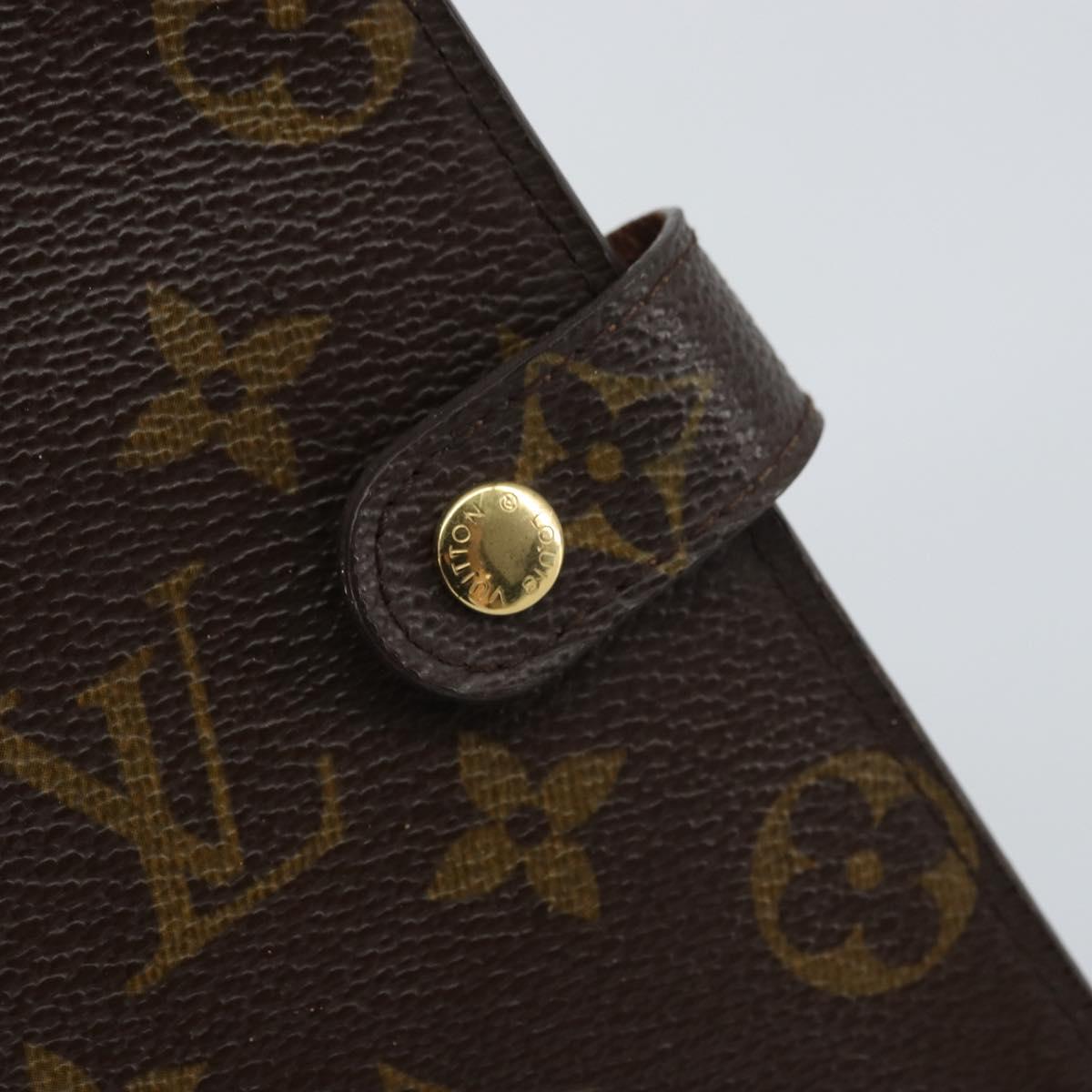 LOUIS VUITTON Monogram Agenda PM Day Planner Cover R20005 LV Auth bs31606