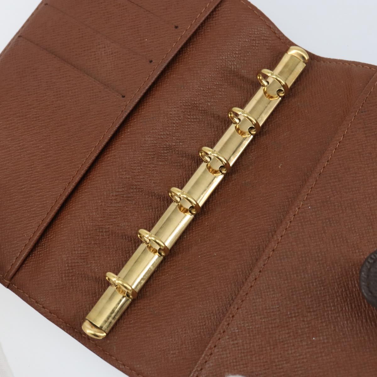 LOUIS VUITTON Monogram Agenda PM Day Planner Cover R20005 LV Auth bs31606