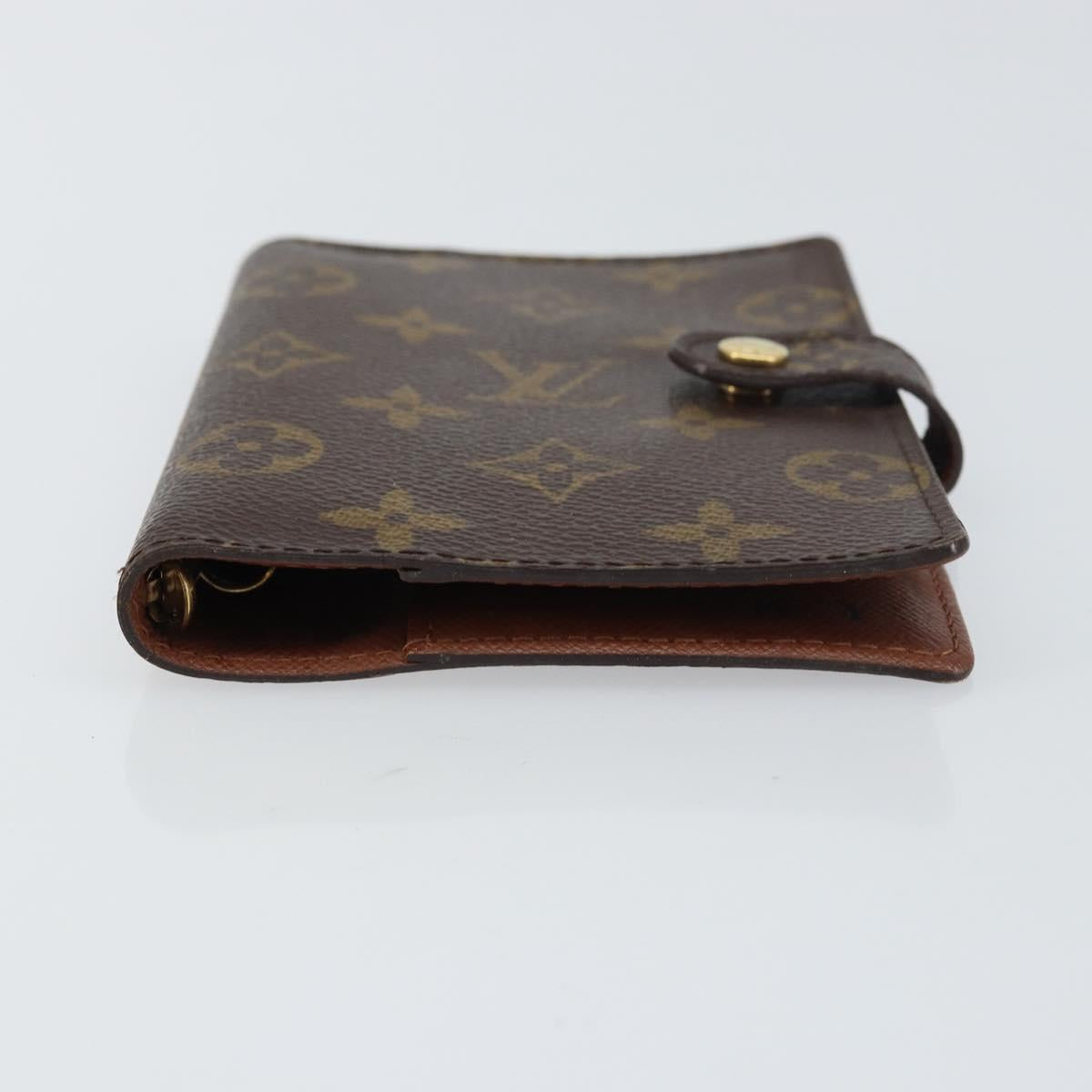 LOUIS VUITTON Monogram Agenda PM Day Planner Cover R20005 LV Auth bs31606