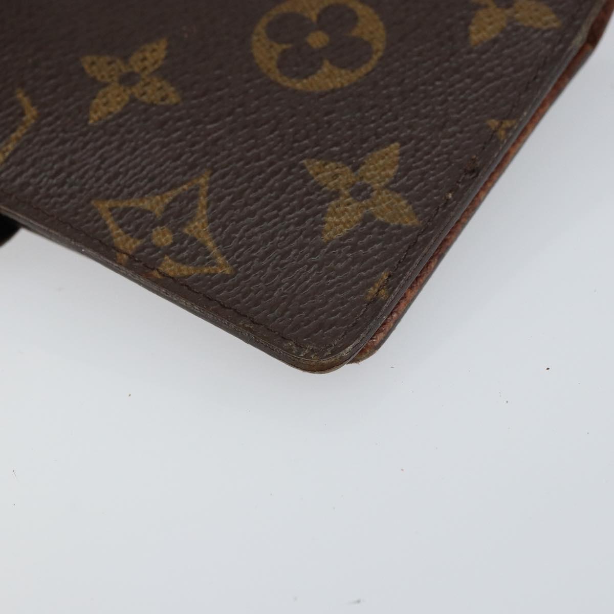 LOUIS VUITTON Monogram Agenda PM Day Planner Cover R20005 LV Auth bs31607