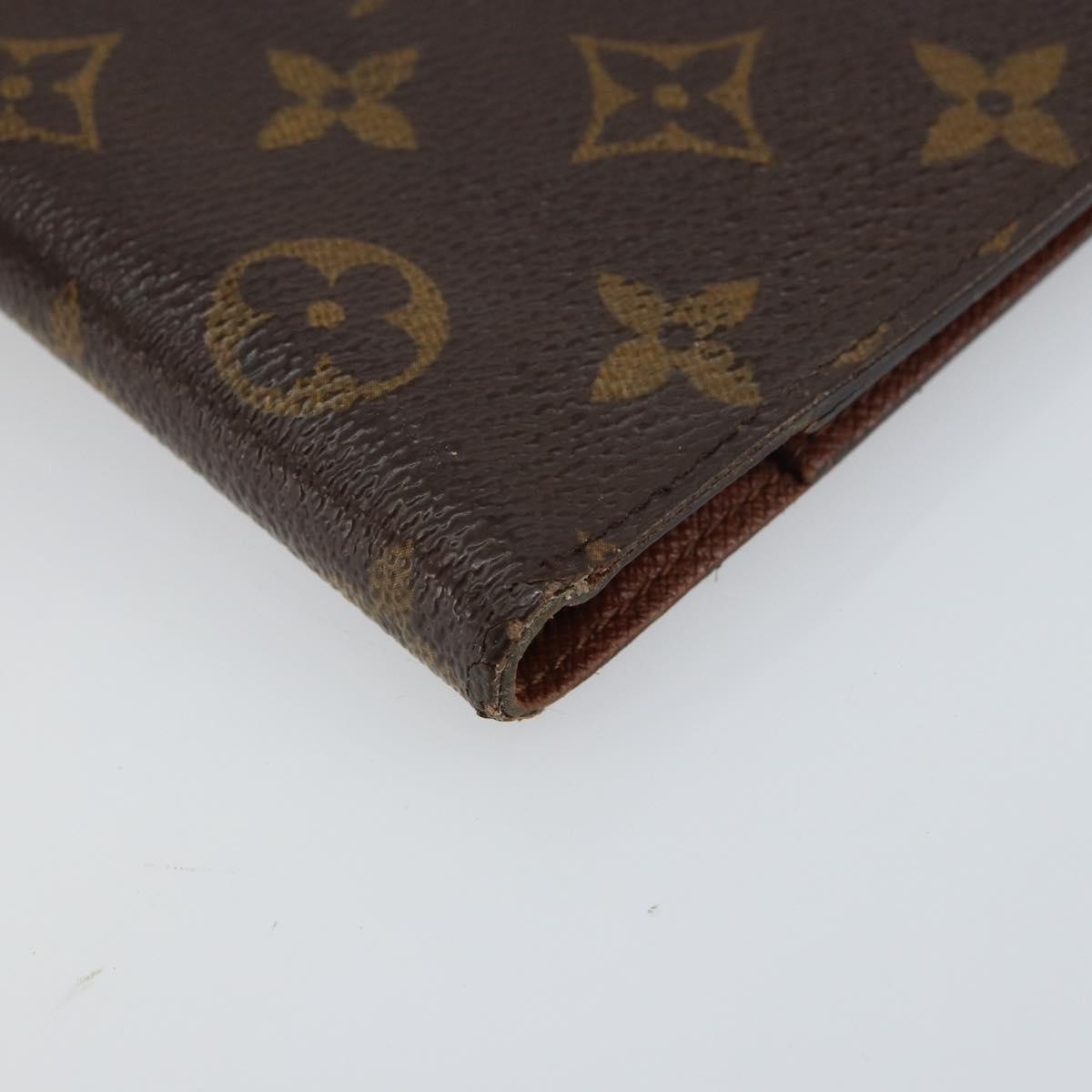 LOUIS VUITTON Monogram Agenda PM Day Planner Cover R20005 LV Auth bs31607