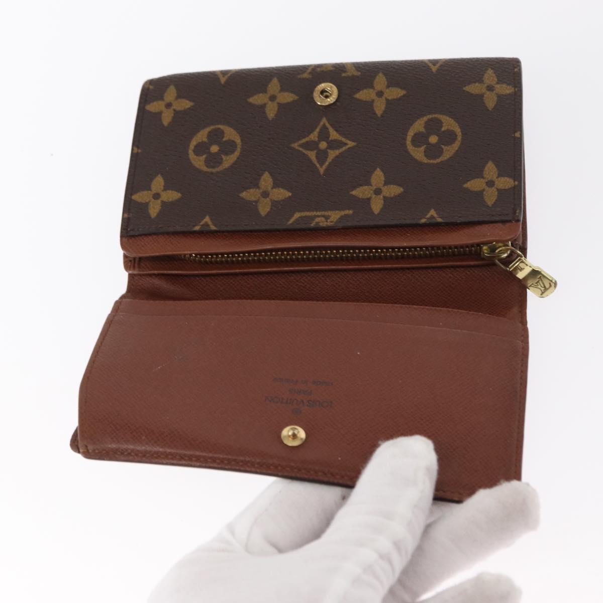LOUIS VUITTON Monogram Portefeuille Tresol Wallet M61736 LV Auth bs31611