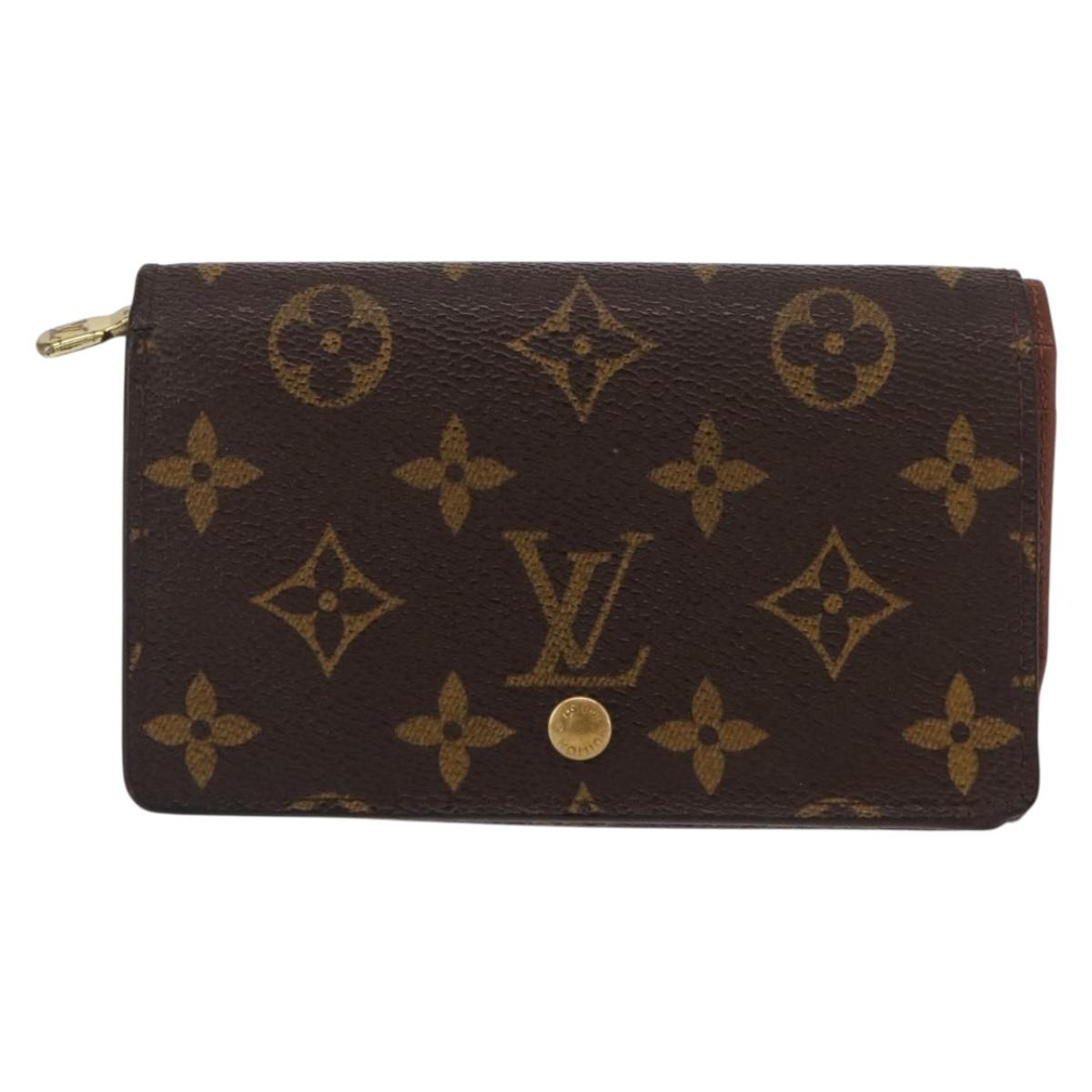 LOUIS VUITTON Monogram Portefeuille Tresol Wallet M61736 LV Auth bs31611