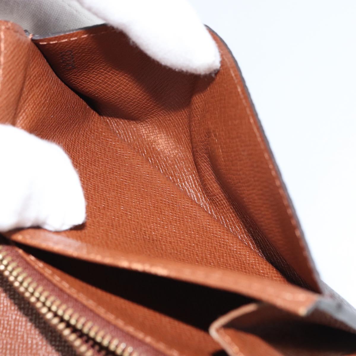 LOUIS VUITTON Monogram Porte Monnaie Zip Wallet M61735 LV Auth bs31618