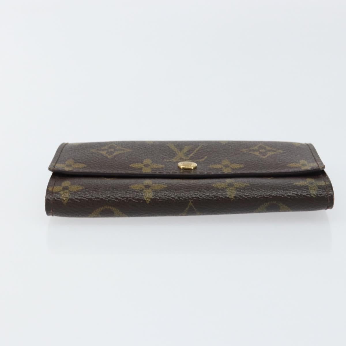 LOUIS VUITTON Monogram Porte Monnaie Zip Wallet M61735 LV Auth bs31618