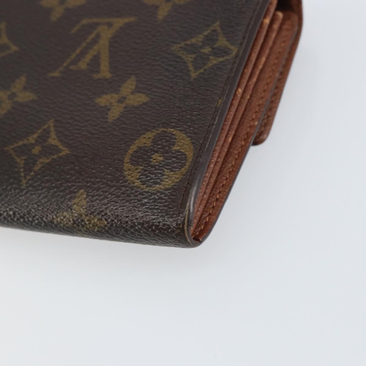 LOUIS VUITTON Monogram Pochette Porte Monnaie Credit Wallet M61725 Auth bs31619
