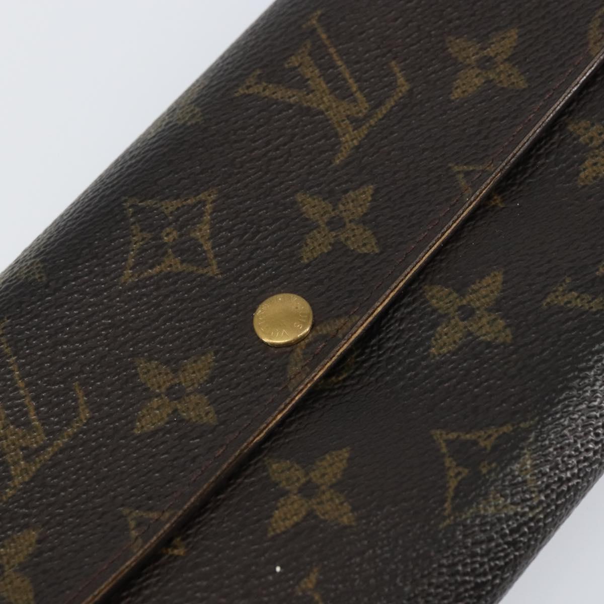 LOUIS VUITTON Monogram Pochette Porte Monnaie Credit Wallet M61725 Auth bs31619