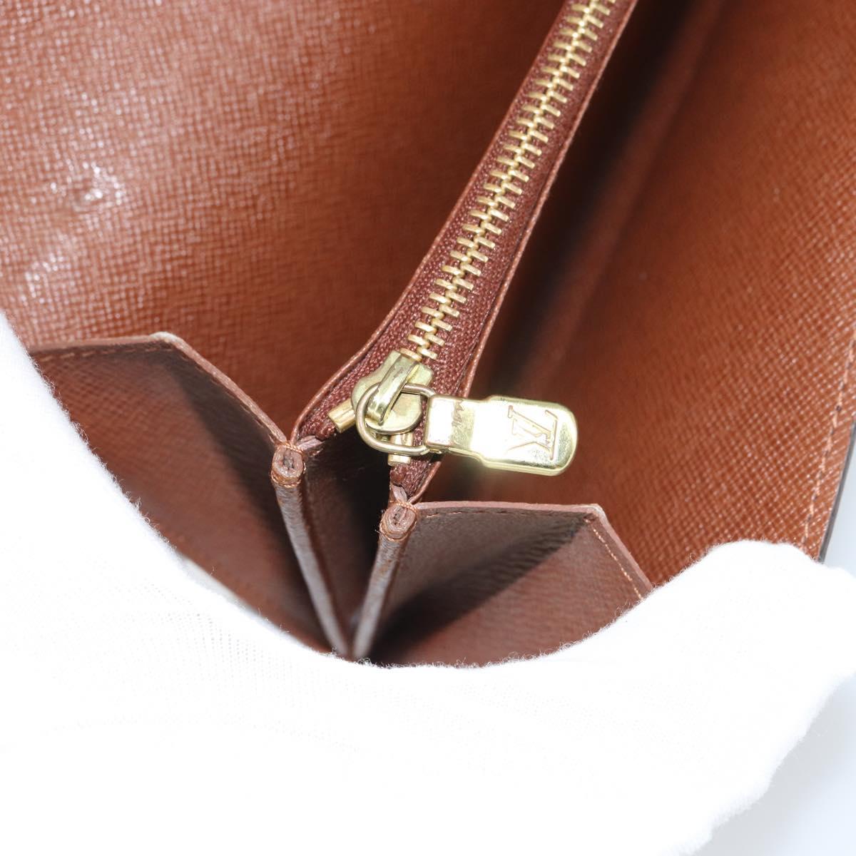 LOUIS VUITTON Monogram Pochette Porte Monnaie Credit Wallet M61725 Auth bs31619