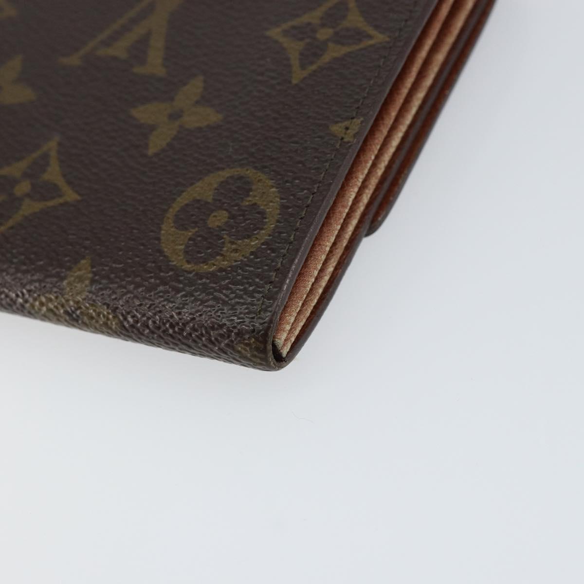 LOUIS VUITTON Monogram Pochette Porte Monnaie Credit Wallet M61725 Auth bs31621