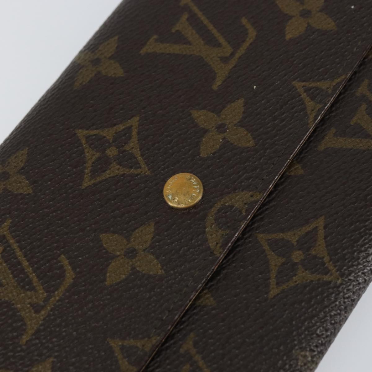 LOUIS VUITTON Monogram Pochette Porte Monnaie Credit Wallet M61725 Auth bs31621