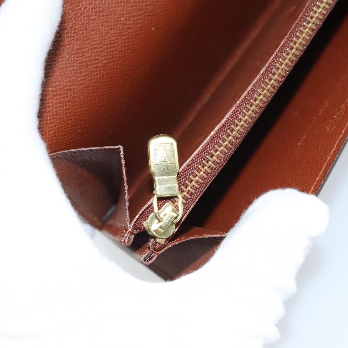 LOUIS VUITTON Monogram Pochette Porte Monnaie Credit Wallet M61725 Auth bs31621