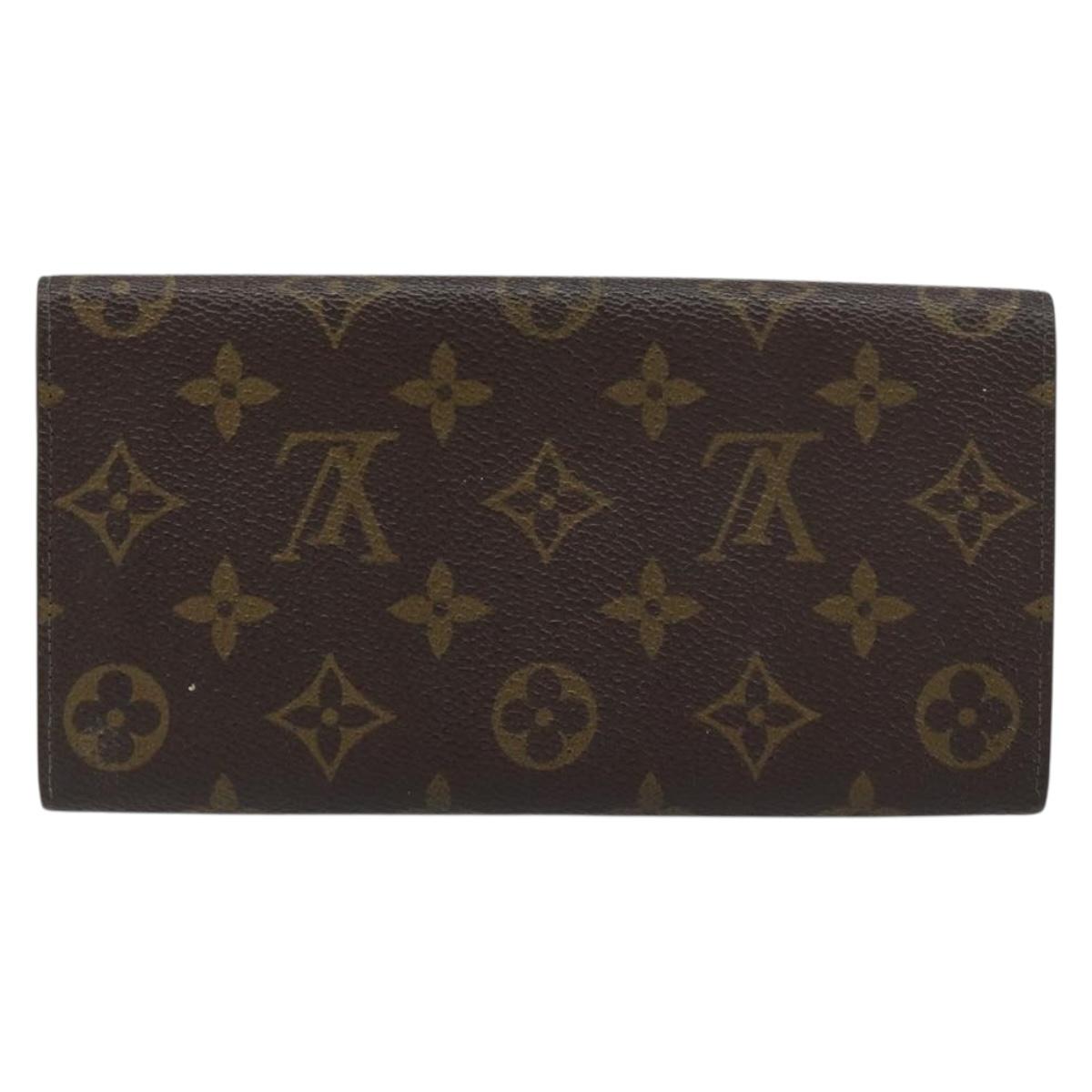 LOUIS VUITTON Monogram Pochette Porte Monnaie Credit Wallet M61725 Auth bs31621