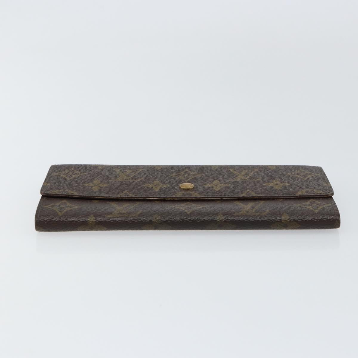 LOUIS VUITTON Monogram Pochette Porte Monnaie Credit Wallet M61725 Auth bs31621