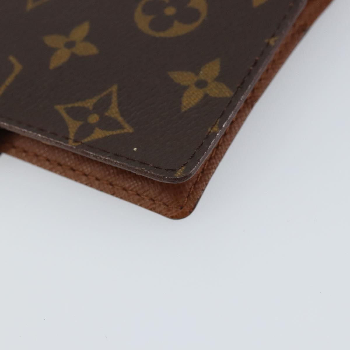 LOUIS VUITTON Monogram Agenda PM Day Planner Cover R20005 LV Auth bs31623