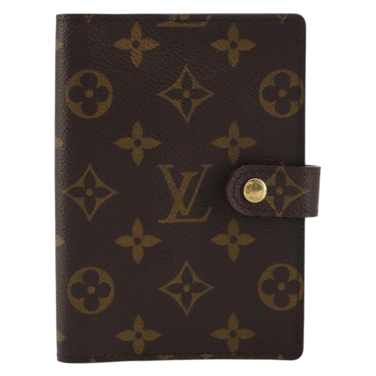 LOUIS VUITTON Monogram Agenda PM Day Planner Cover R20005 LV Auth bs31623