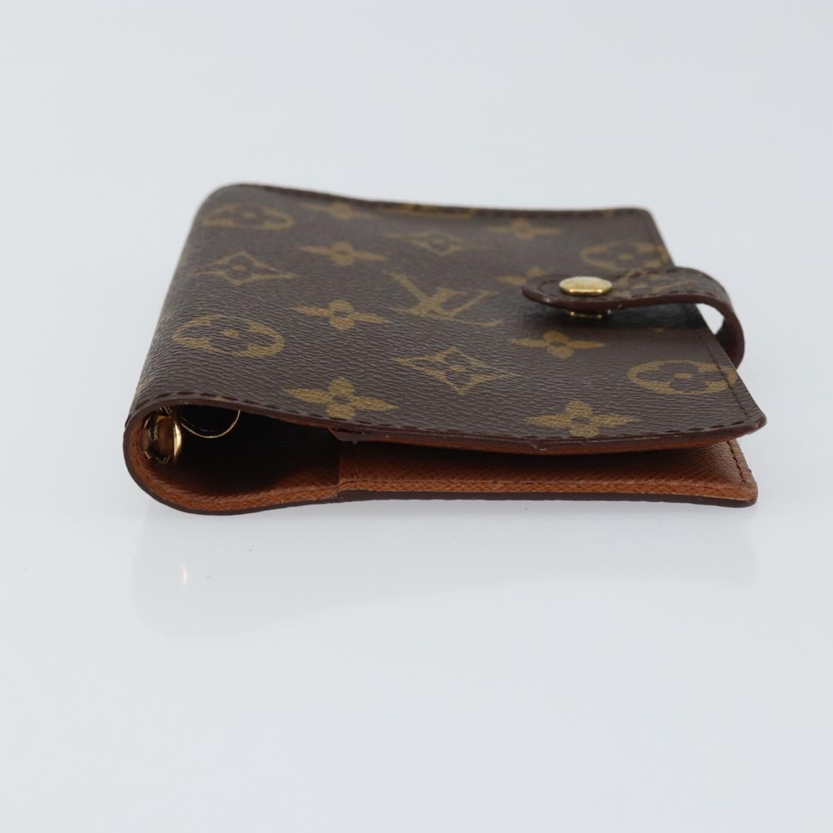 LOUIS VUITTON Monogram Agenda PM Day Planner Cover R20005 LV Auth bs31623
