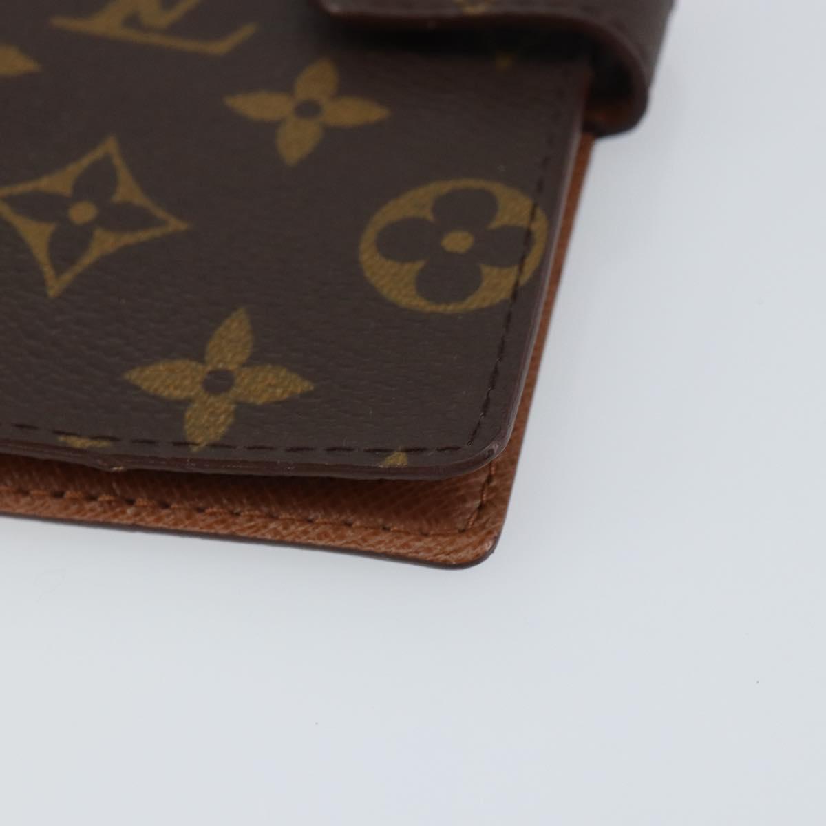 LOUIS VUITTON Monogram Agenda PM Day Planner Cover R20005 LV Auth bs31623