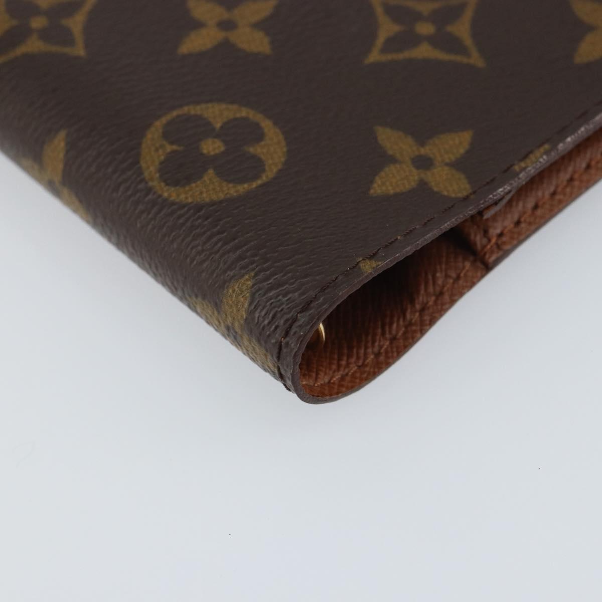 LOUIS VUITTON Monogram Agenda PM Day Planner Cover R20005 LV Auth bs31623