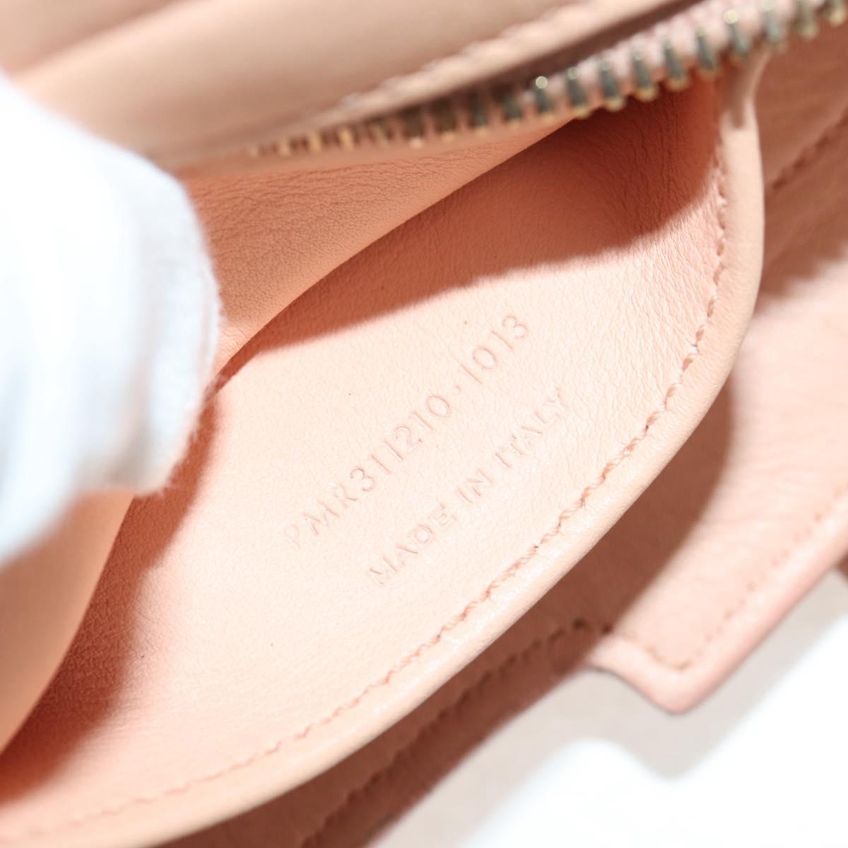 SAINT LAURENT Petit Kabas Hand Bag Leather 2way Pink Gold Auth bs31628
