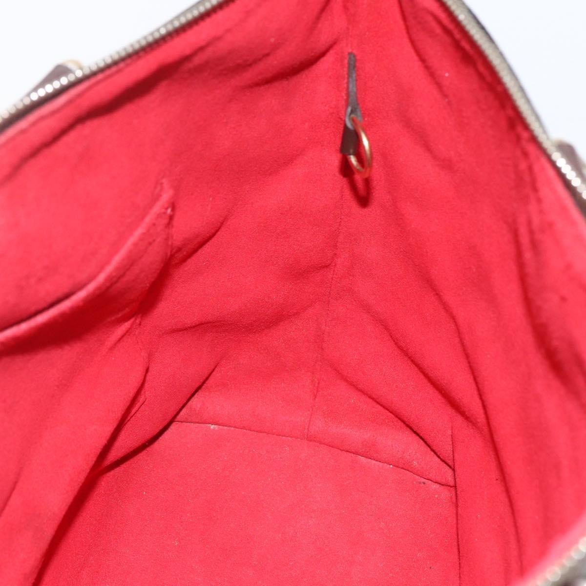 LOUIS VUITTON Damier Ebene Saleya PM Tote Bag N51183 LV Auth bs31629