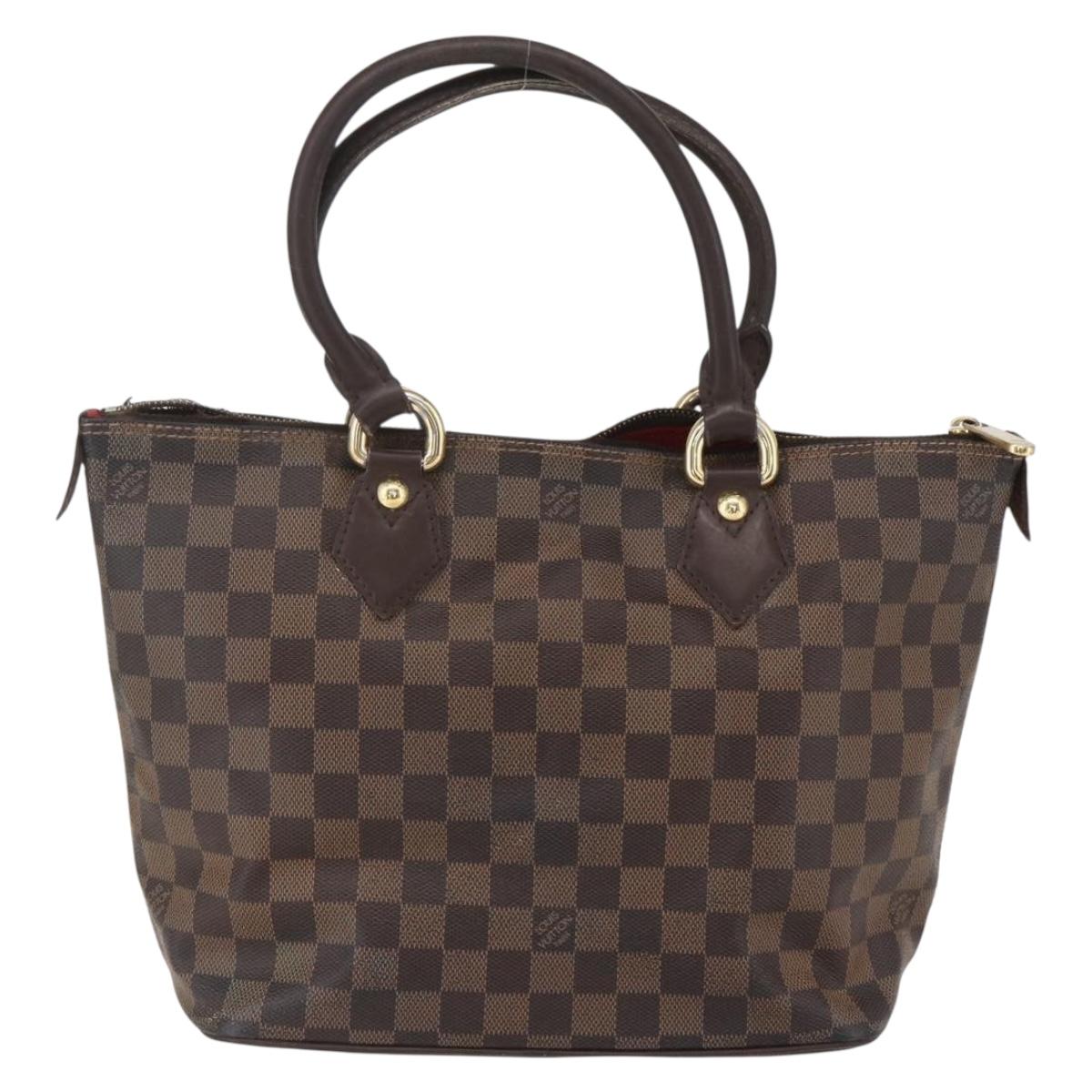 LOUIS VUITTON Damier Ebene Saleya PM Tote Bag N51183 LV Auth bs31629