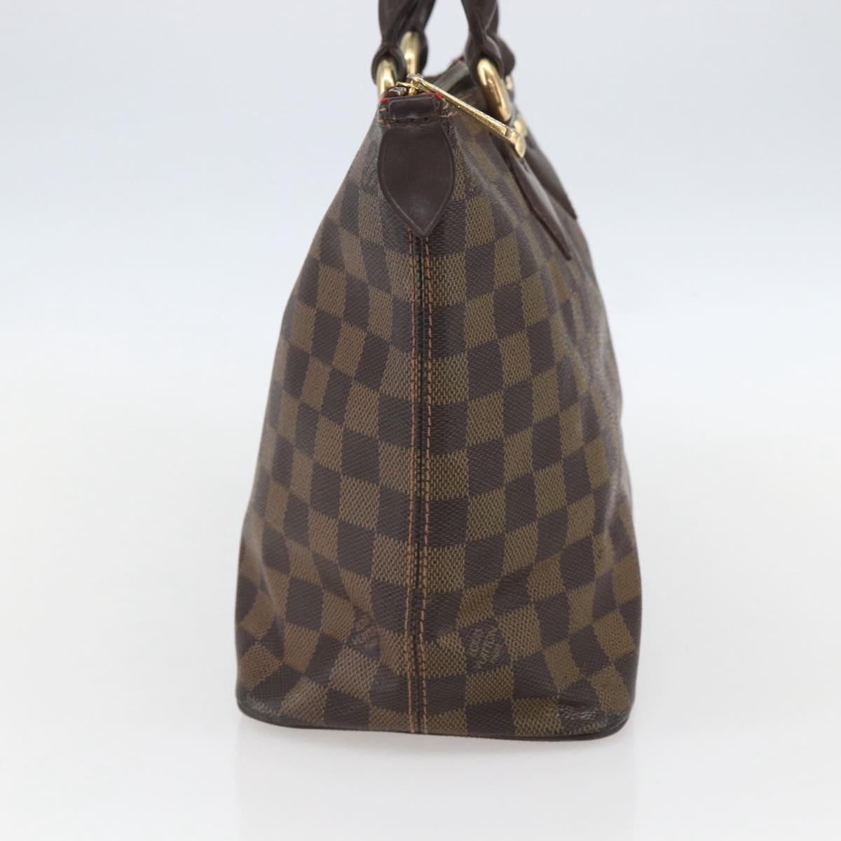 LOUIS VUITTON Damier Ebene Saleya PM Tote Bag N51183 LV Auth bs31629