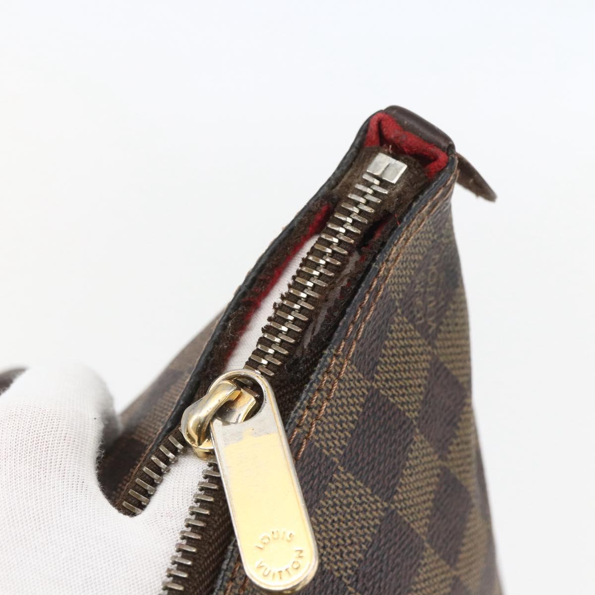 LOUIS VUITTON Damier Ebene Saleya PM Tote Bag N51183 LV Auth bs31629