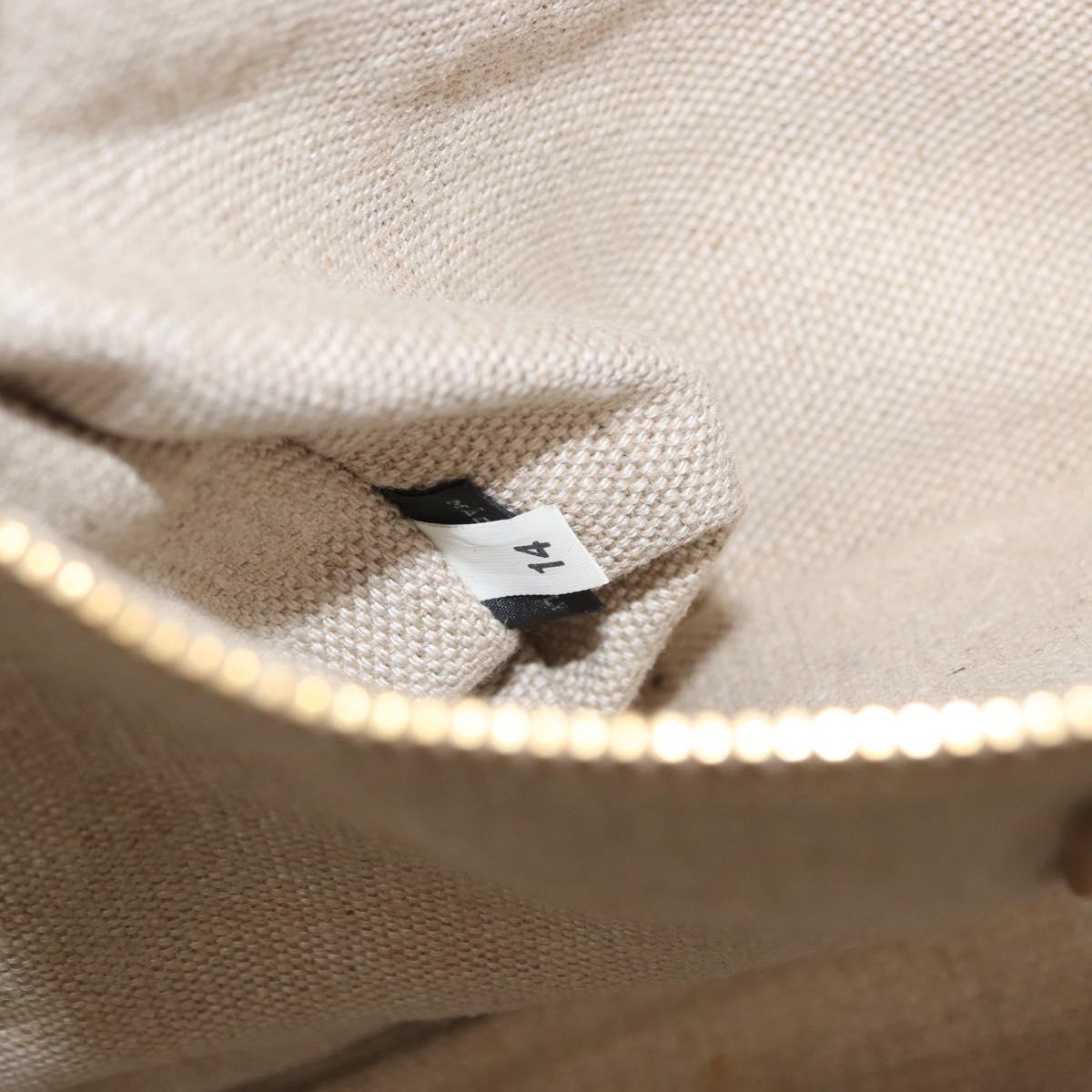 PRADA Canapa GM Hand Bag Canvas Pink Black Auth bs31630