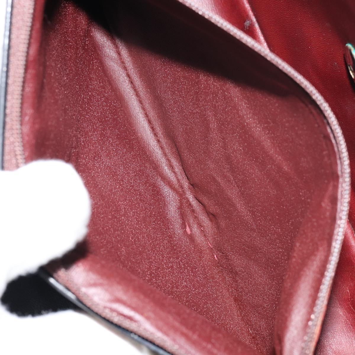 CHANEL Matelasse Chain Shoulder Bag Lamb Skin Black Gold CC Auth bs31635