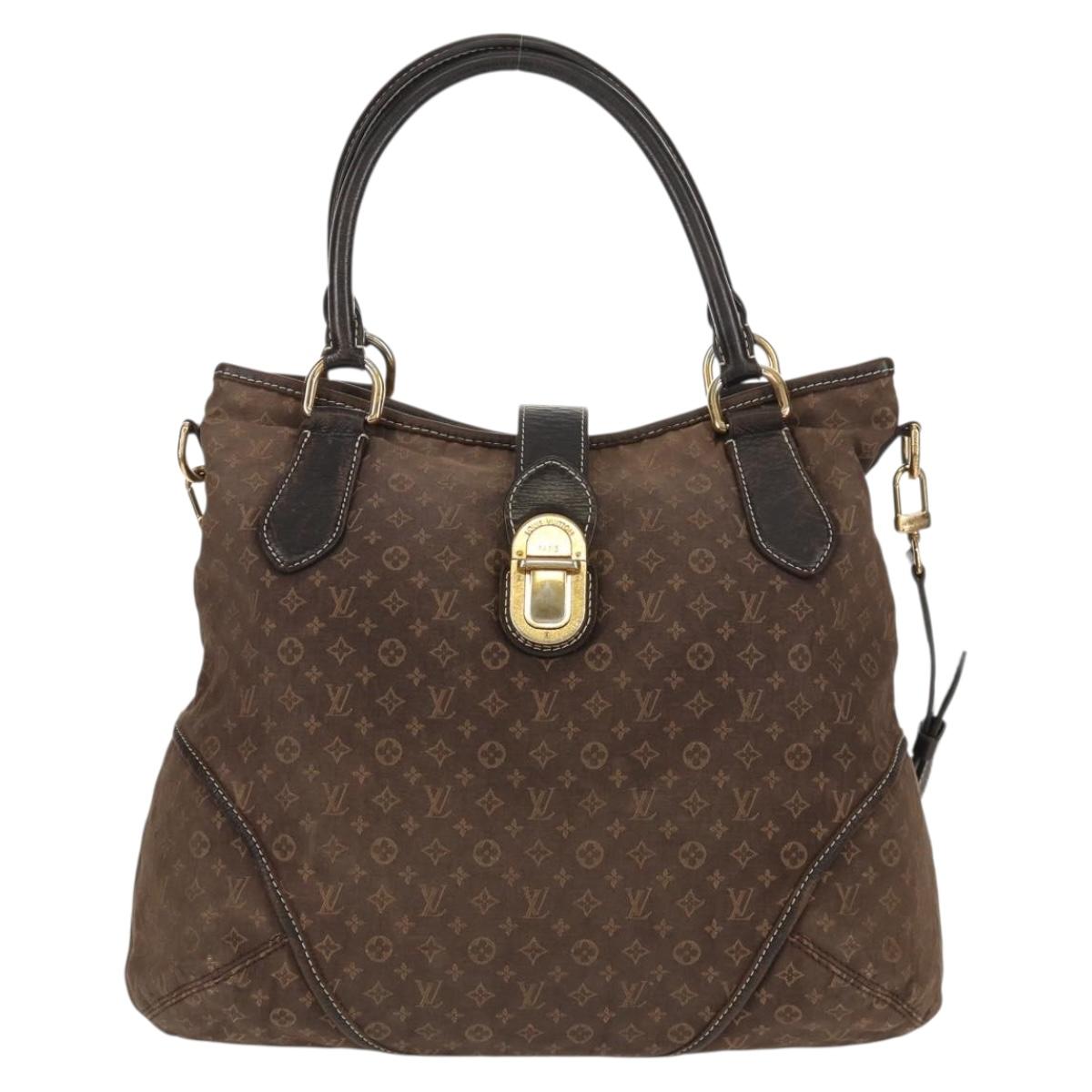 LOUIS VUITTON Monogram Idylle Elegy Hand Bag Black M56696 LV Auth bs31637