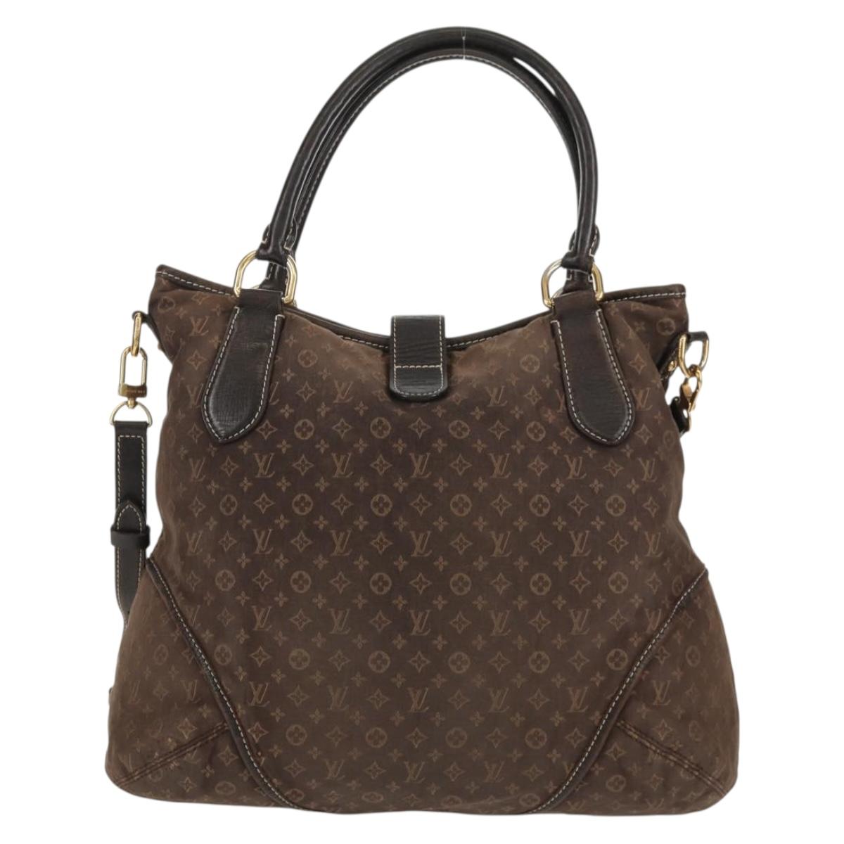 LOUIS VUITTON Monogram Idylle Elegy Hand Bag Black M56696 LV Auth bs31637