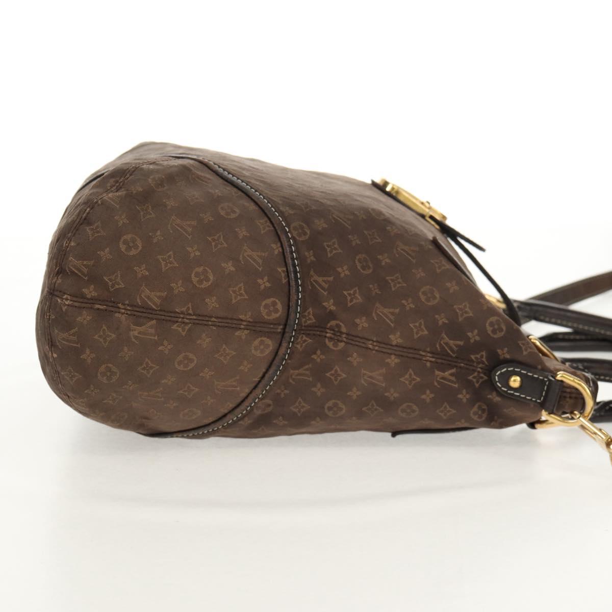 LOUIS VUITTON Monogram Idylle Elegy Hand Bag Black M56696 LV Auth bs31637