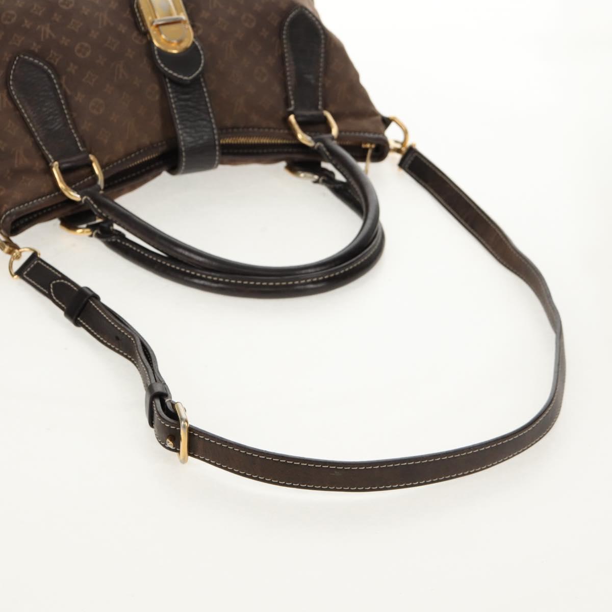 LOUIS VUITTON Monogram Idylle Elegy Hand Bag Black M56696 LV Auth bs31637
