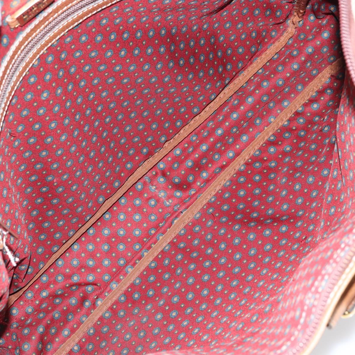 LOEWE Anagram Tote Bag Leather Beige Gold Auth bs31654