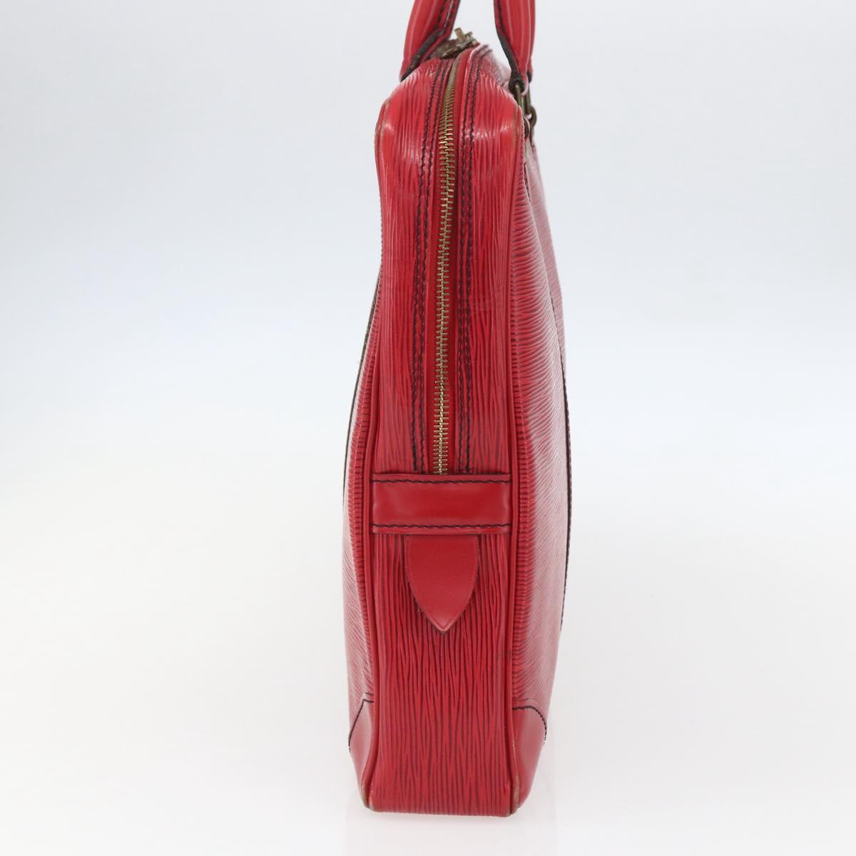LOUIS VUITTON Epi Porte Documents Voyage Business Bag Red M54477 LV Auth bs31661