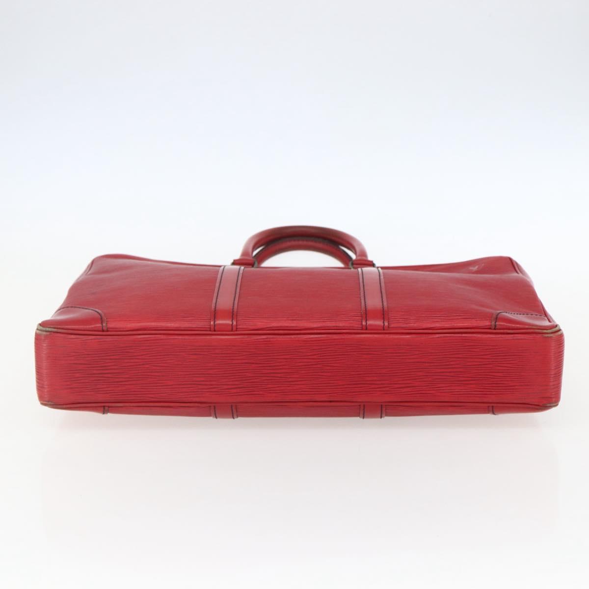 LOUIS VUITTON Epi Porte Documents Voyage Business Bag Red M54477 LV Auth bs31661