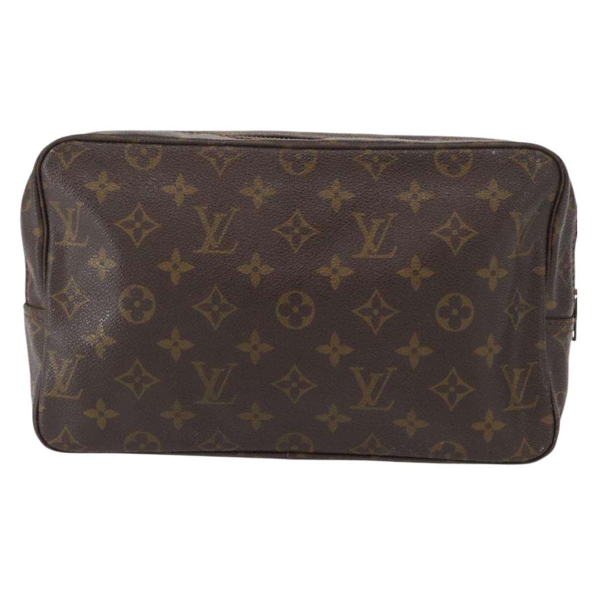 LOUIS VUITTON Monogram Trousse Toilette 28 Clutch Bag M47522 LV Auth bs31665