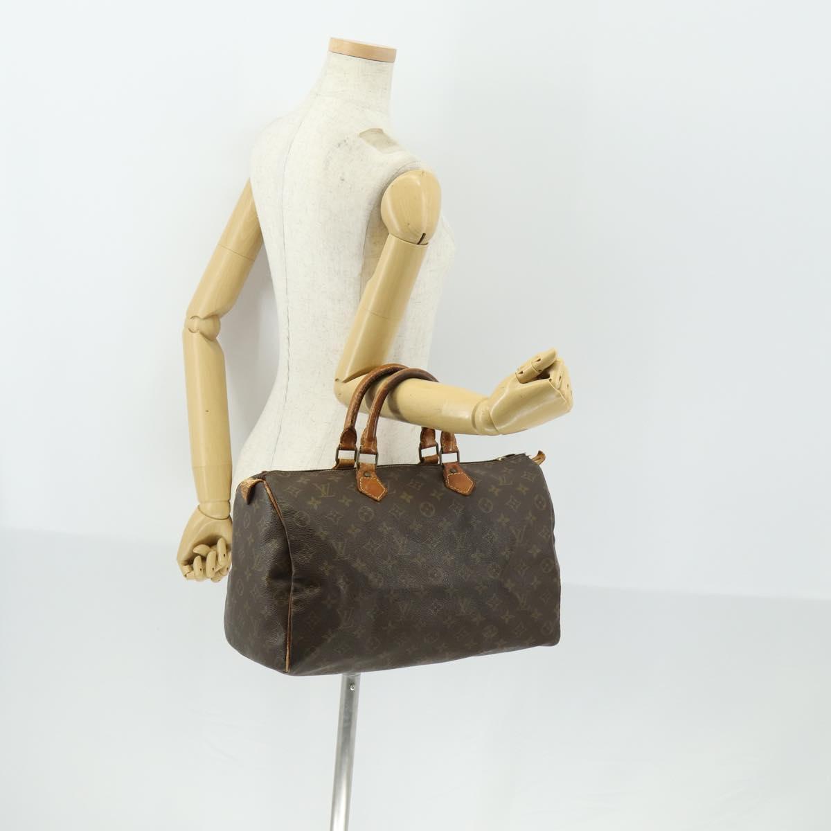 LOUIS VUITTON Monogram Speedy 35 Hand Bag M41524 LV Auth bs31666