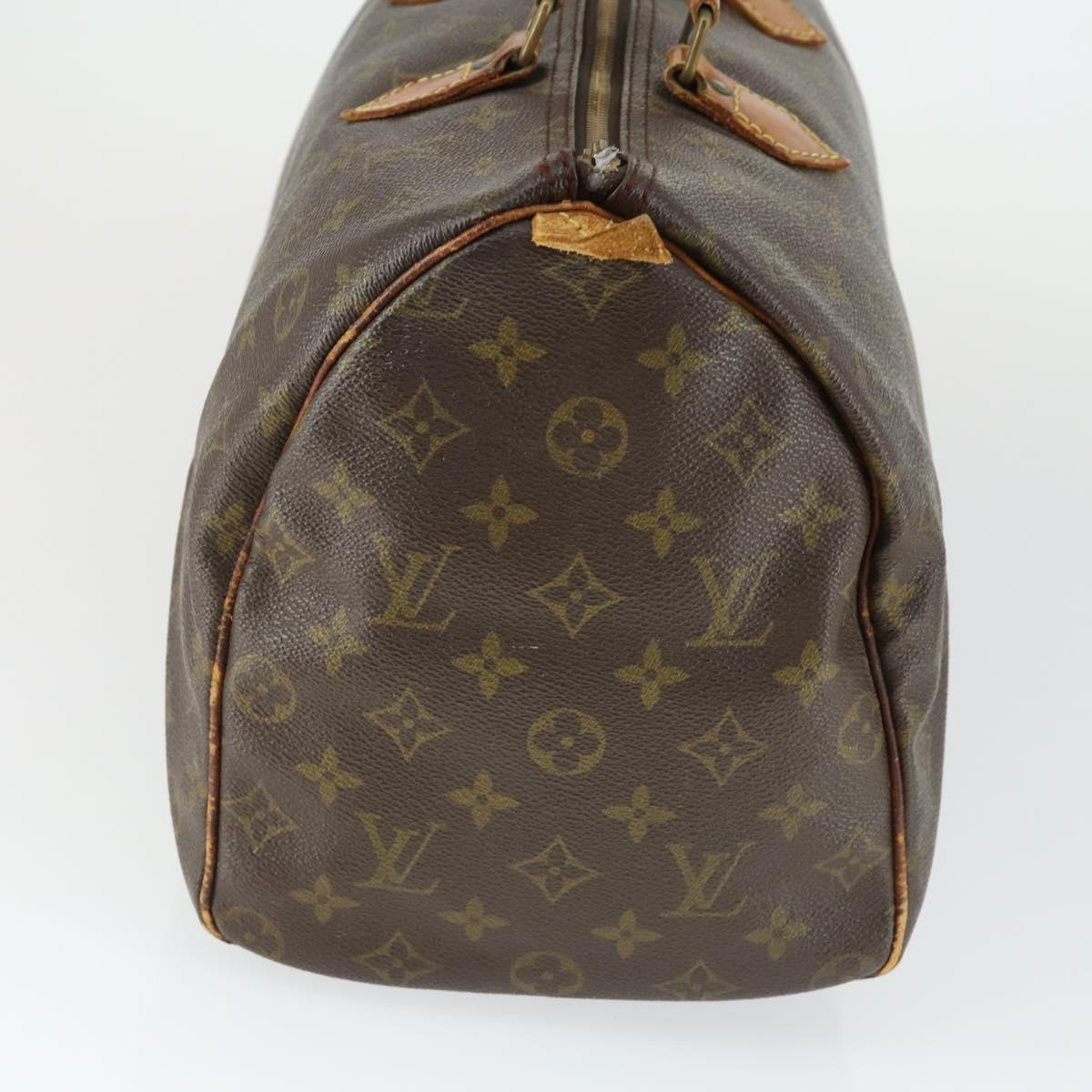 LOUIS VUITTON Monogram Speedy 35 Hand Bag M41524 LV Auth bs31666
