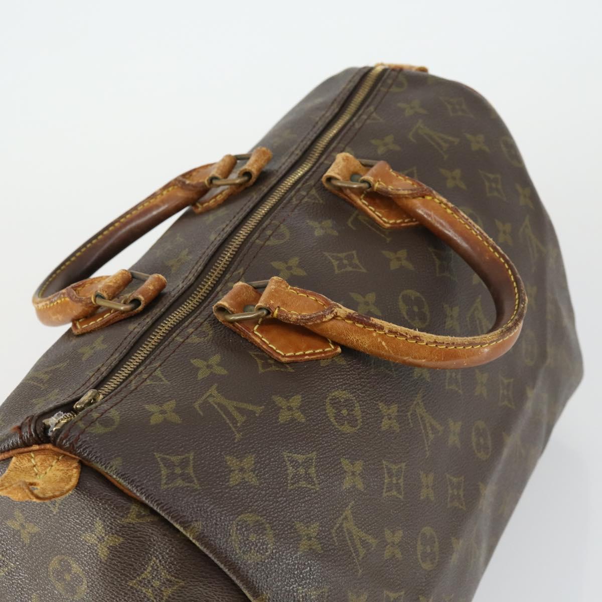 LOUIS VUITTON Monogram Speedy 35 Hand Bag M41524 LV Auth bs31666