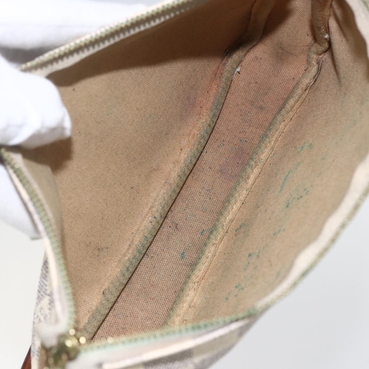 LOUIS VUITTON Damier Azur Pochette Accessoires Pouch N51986 LV Auth bs31668