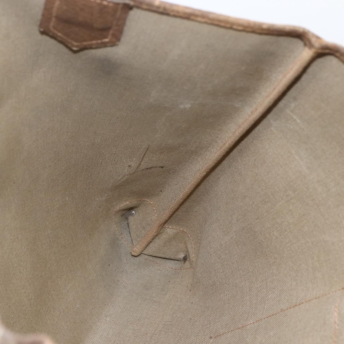 GUCCI GG Supreme Tote Bag PVC Leather Beige Gold 002 098 0057 Auth bs31684