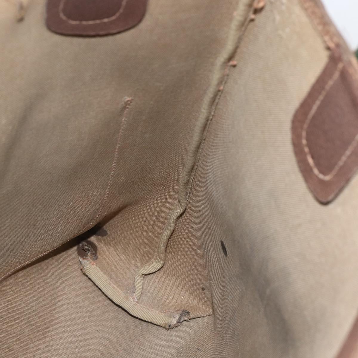 GUCCI GG Supreme Web Sherry Line Tote Bag PVC Beige Gold 89 02 003 Auth bs31685