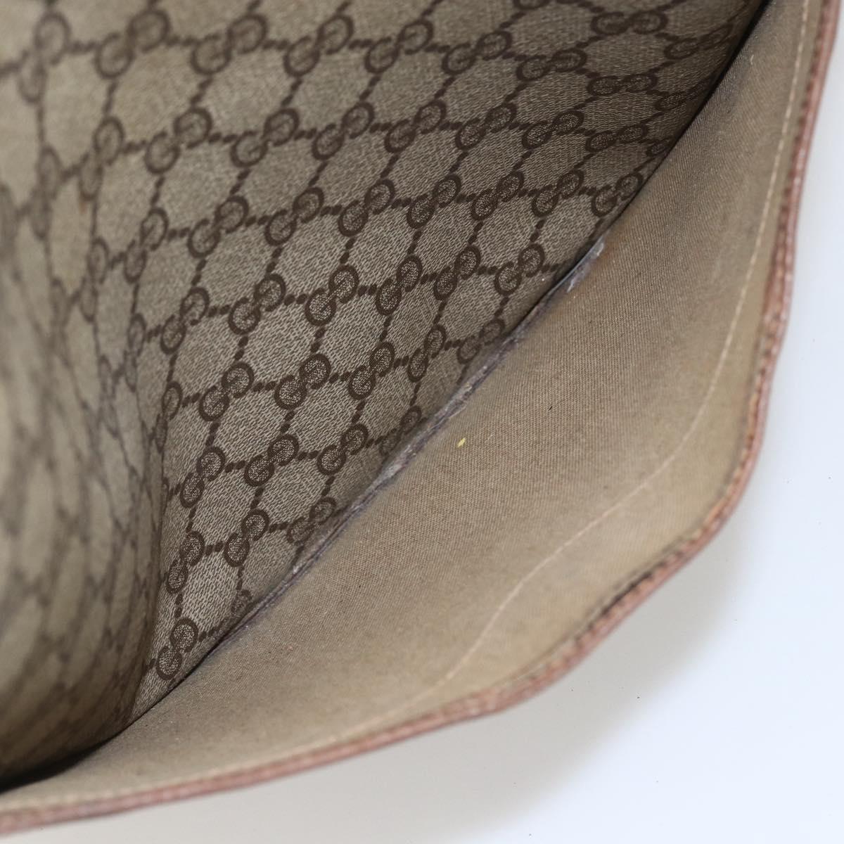 GUCCI GG Supreme Web Sherry Line Tote Bag PVC Beige Gold 89 02 003 Auth bs31685