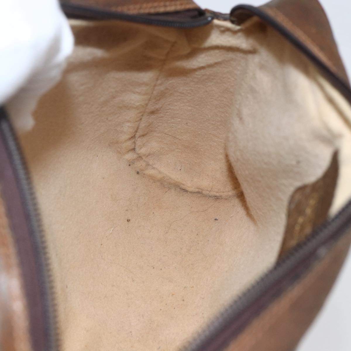 GUCCI GG Supreme Web Sherry Line Bag PVC Beige Gold 98 69 014 3553 Auth bs31695