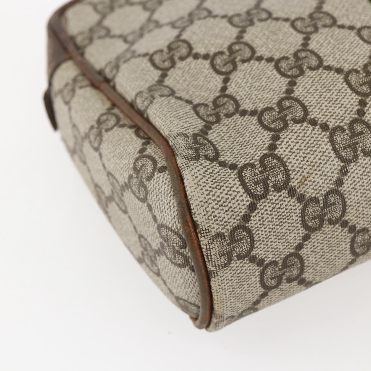 GUCCI GG Supreme Web Sherry Line Bag PVC Beige Gold 98 69 014 3553 Auth bs31695