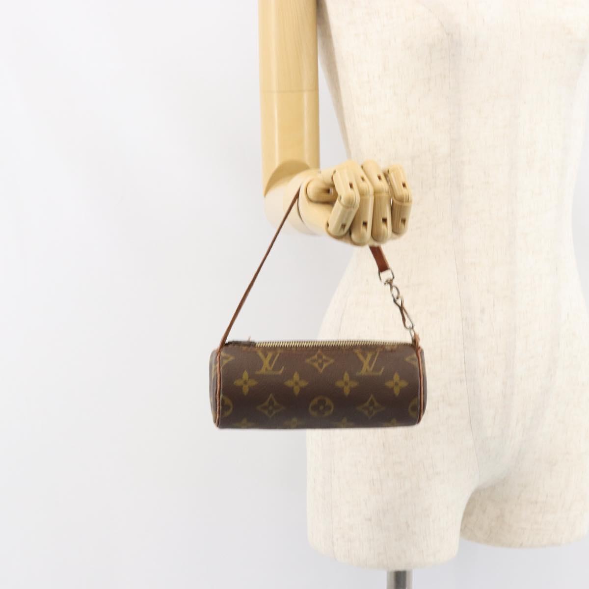 LOUIS VUITTON Monogram Papillon Pouch LV Auth bs31697