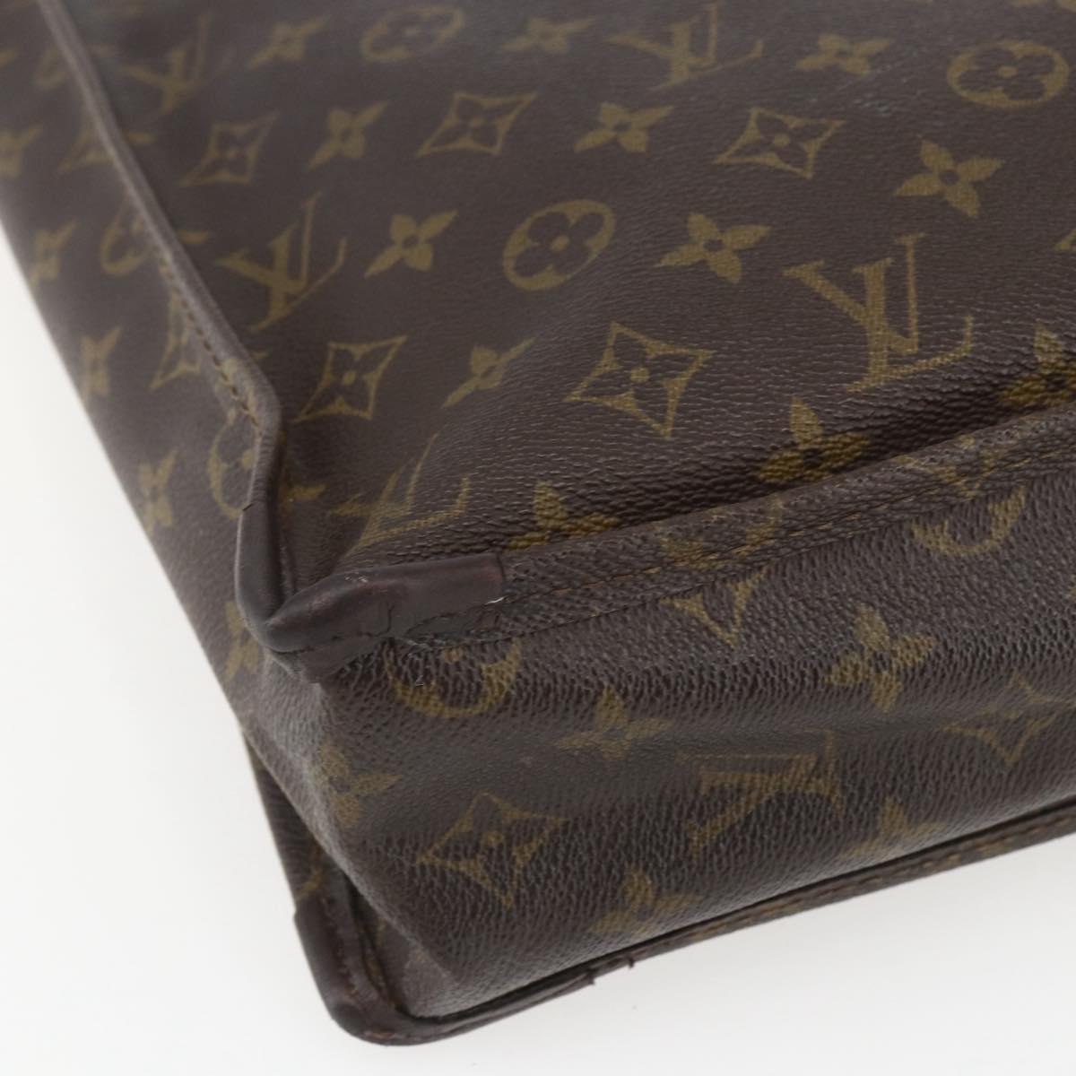 LOUIS VUITTON Monogram Sac Plat Hand Bag M51140 LV Auth bs31699