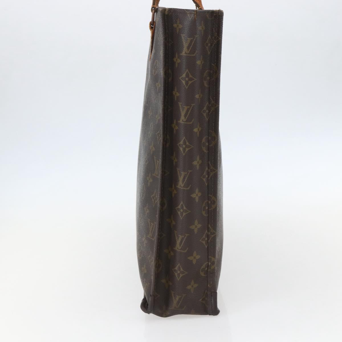 LOUIS VUITTON Monogram Sac Plat Hand Bag M51140 LV Auth bs31699